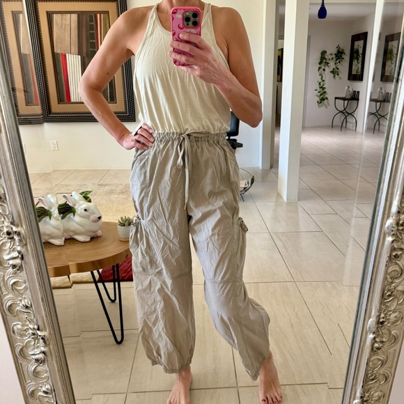 Free People Movement Back Packer Onesie Jumpsuit Color Muted Beige Size S - Picture 10 of 10